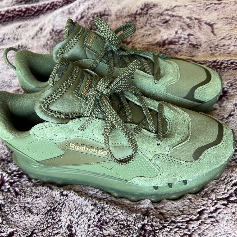 Reebok Women's x Cardi B Classic Leather ‘Hunter Green’ Sneaker